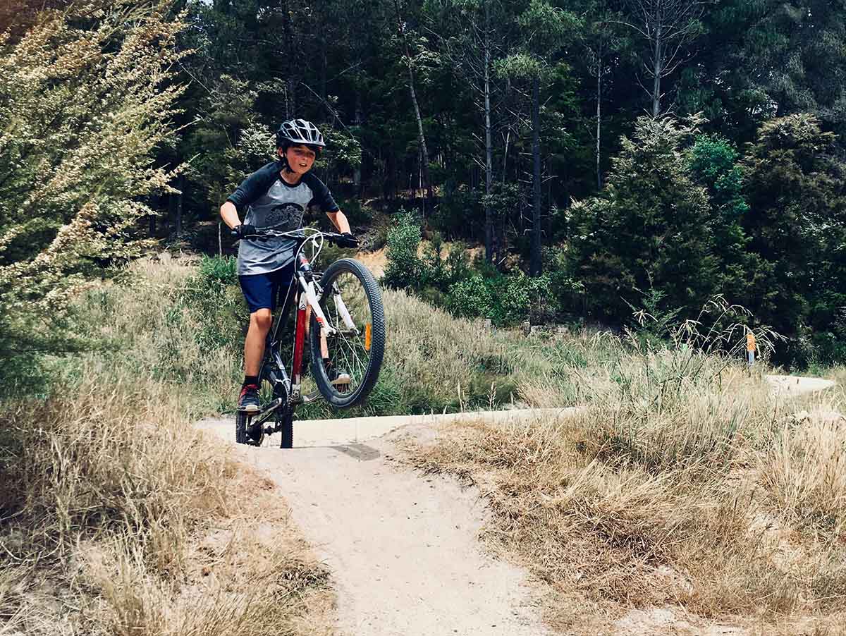 Kids mountain biking