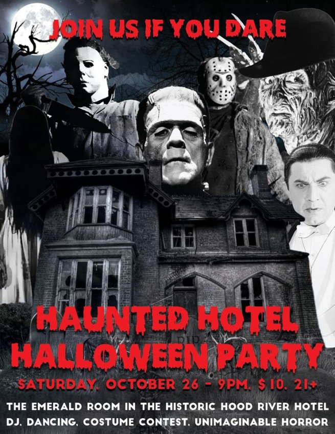 hotel halloween party Hood River Hotel